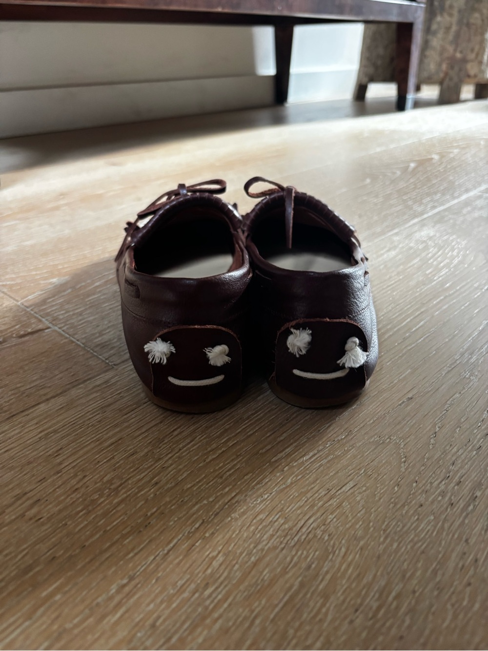 Jamie Haller Brown Leather Camp Moccasins Loafers Size 40 - Picture 6 of 7